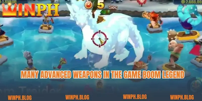 Many advanced weapons in the game Boom Legend 