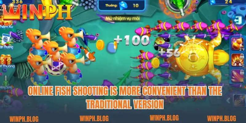 Online fish shooting is more convenient than the traditional version