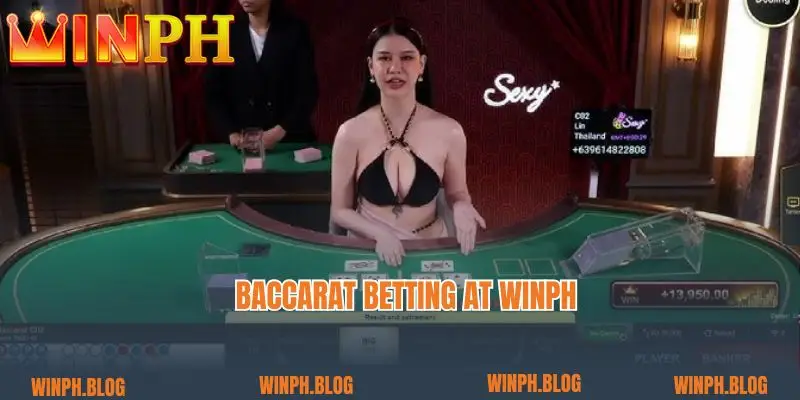 Baccarat betting at Winph