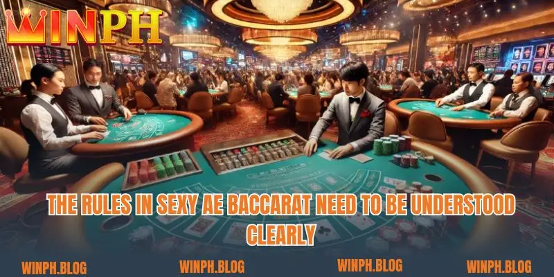 The rules in Sexy Ae Baccarat need to be understood clearly